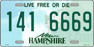 NH license plate 1416669