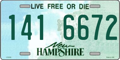 NH license plate 1416672