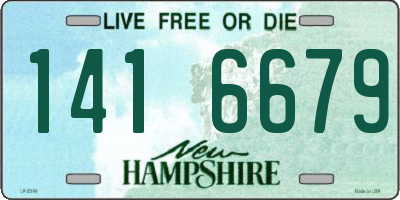 NH license plate 1416679