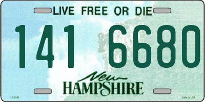 NH license plate 1416680