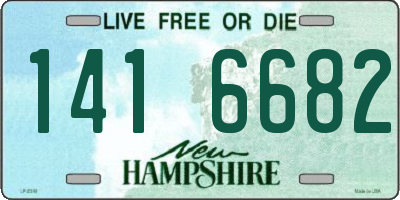 NH license plate 1416682