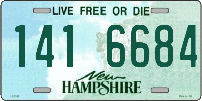 NH license plate 1416684