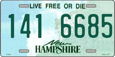 NH license plate 1416685