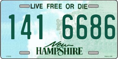 NH license plate 1416686