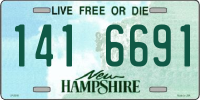 NH license plate 1416691