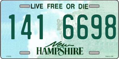 NH license plate 1416698