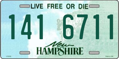 NH license plate 1416711
