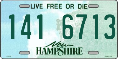 NH license plate 1416713