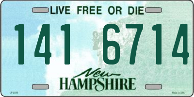 NH license plate 1416714