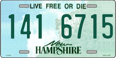 NH license plate 1416715