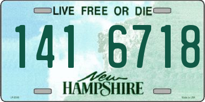 NH license plate 1416718