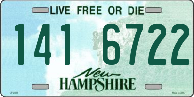 NH license plate 1416722