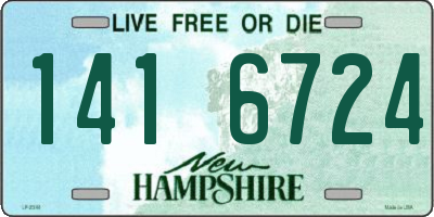 NH license plate 1416724
