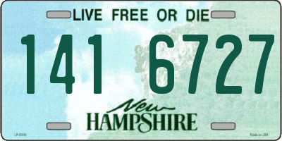NH license plate 1416727
