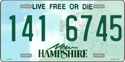 NH license plate 1416745