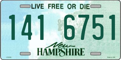 NH license plate 1416751