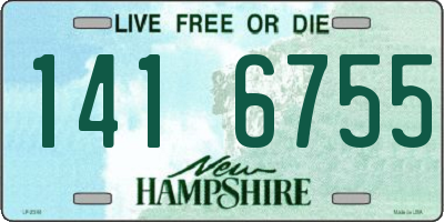 NH license plate 1416755