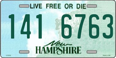 NH license plate 1416763