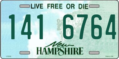 NH license plate 1416764