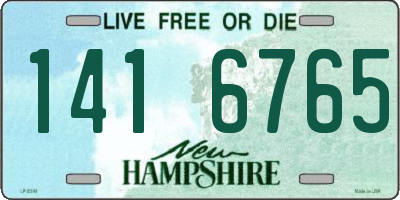 NH license plate 1416765