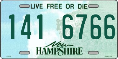 NH license plate 1416766
