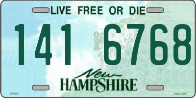 NH license plate 1416768