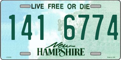 NH license plate 1416774