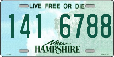 NH license plate 1416788
