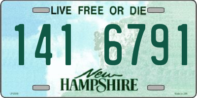 NH license plate 1416791
