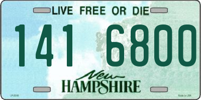 NH license plate 1416800