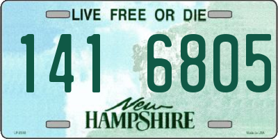 NH license plate 1416805