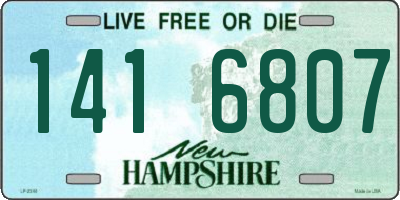 NH license plate 1416807