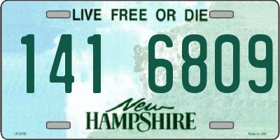 NH license plate 1416809