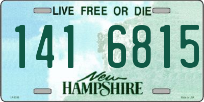 NH license plate 1416815