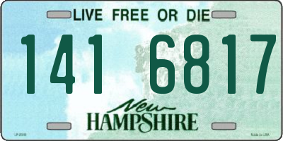 NH license plate 1416817