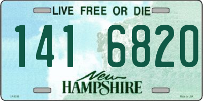 NH license plate 1416820