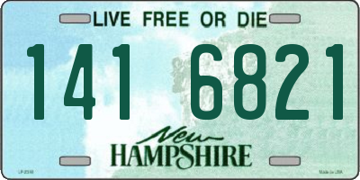 NH license plate 1416821