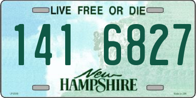 NH license plate 1416827