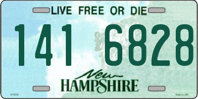 NH license plate 1416828