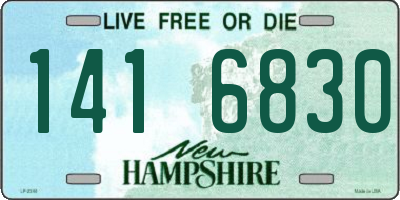 NH license plate 1416830
