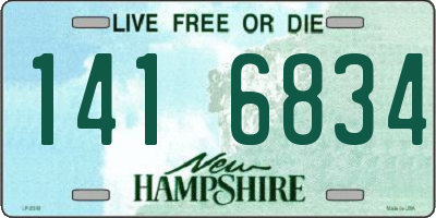 NH license plate 1416834