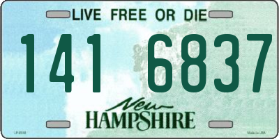 NH license plate 1416837