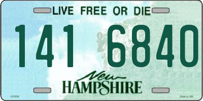 NH license plate 1416840