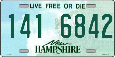 NH license plate 1416842