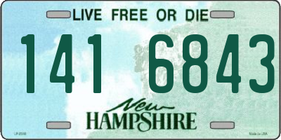 NH license plate 1416843