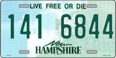 NH license plate 1416844