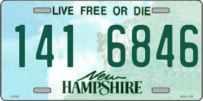 NH license plate 1416846