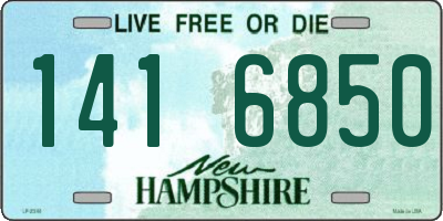 NH license plate 1416850