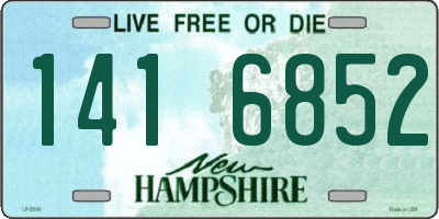 NH license plate 1416852