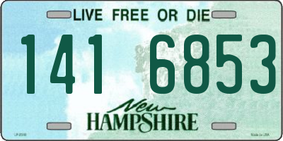 NH license plate 1416853